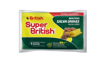 Esponja Salva Uñas British 65x 92x 40 mm suelto/caja