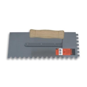 Mango de madera Llana de chapa mango de madera abierto Famastil 25,6 x 12 cm Dentada