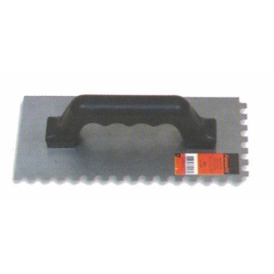 Mango de plástico Llana de chapa mango de plástico cerrado dentada 25,6 x 12 cm Dentada