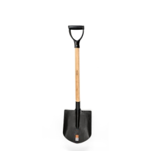 En acero carbono Pala Redonda en acero Famastil Autoservicio con cabo 75 cm