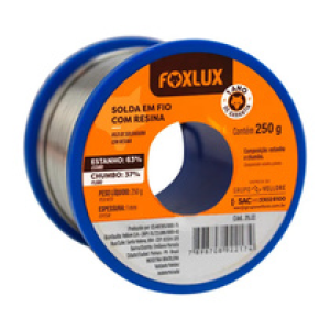 Estaño para soldar rollo Foxlux Autoservicio Rollo 250 g