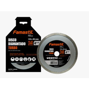 Disco diamantado turbo Famastil Autoservicio 4 3/8" 110 x 20mm