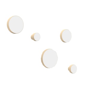 Perchero circular 55/65/95/115/135 mm Blanco