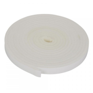 Burlete simil goma Blanco. 6 mm "espesor"